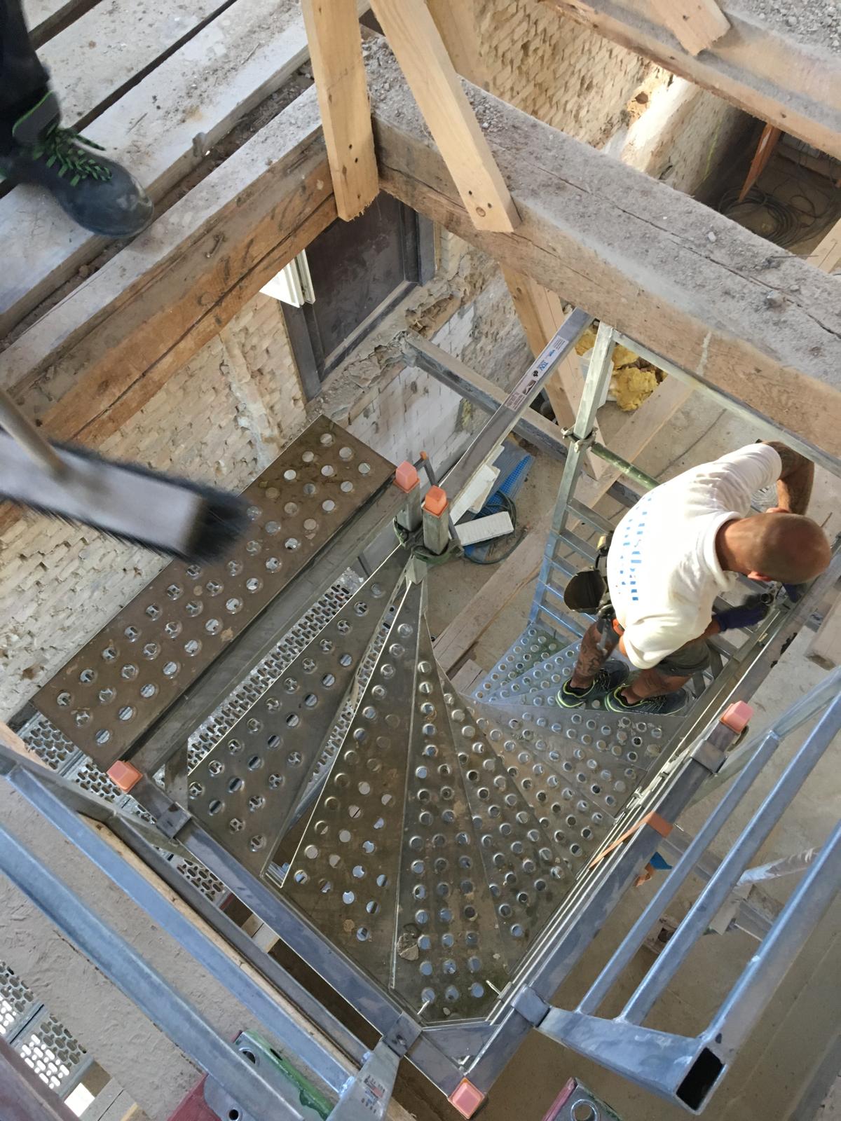 Rohbautreppe - Gerüstbau Barth bei Stralsund // Dankert Gerüstbau Barth